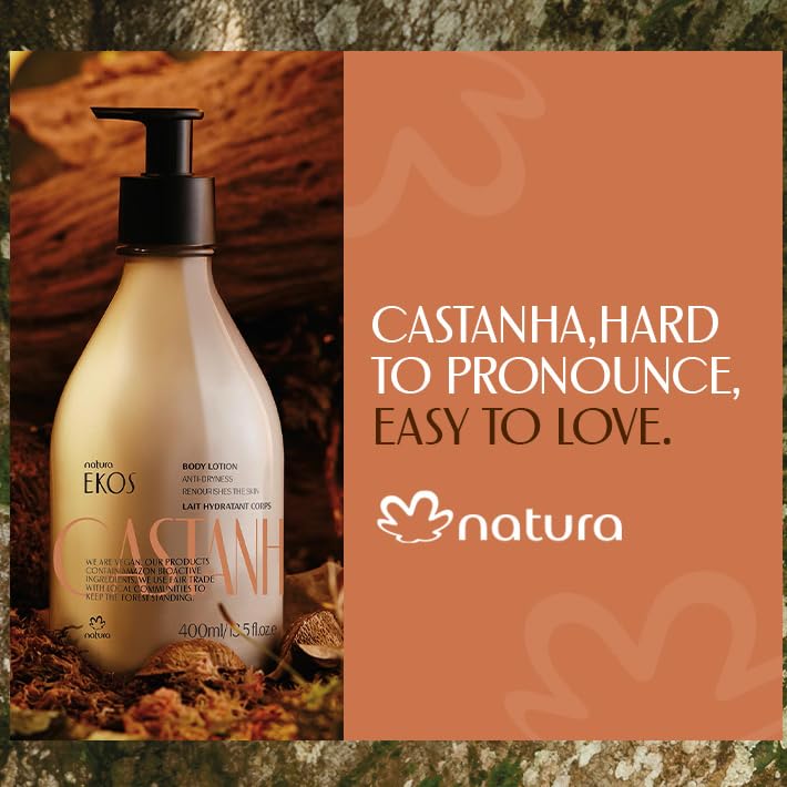 Castanha Natural Body Lotion For Dry Skin