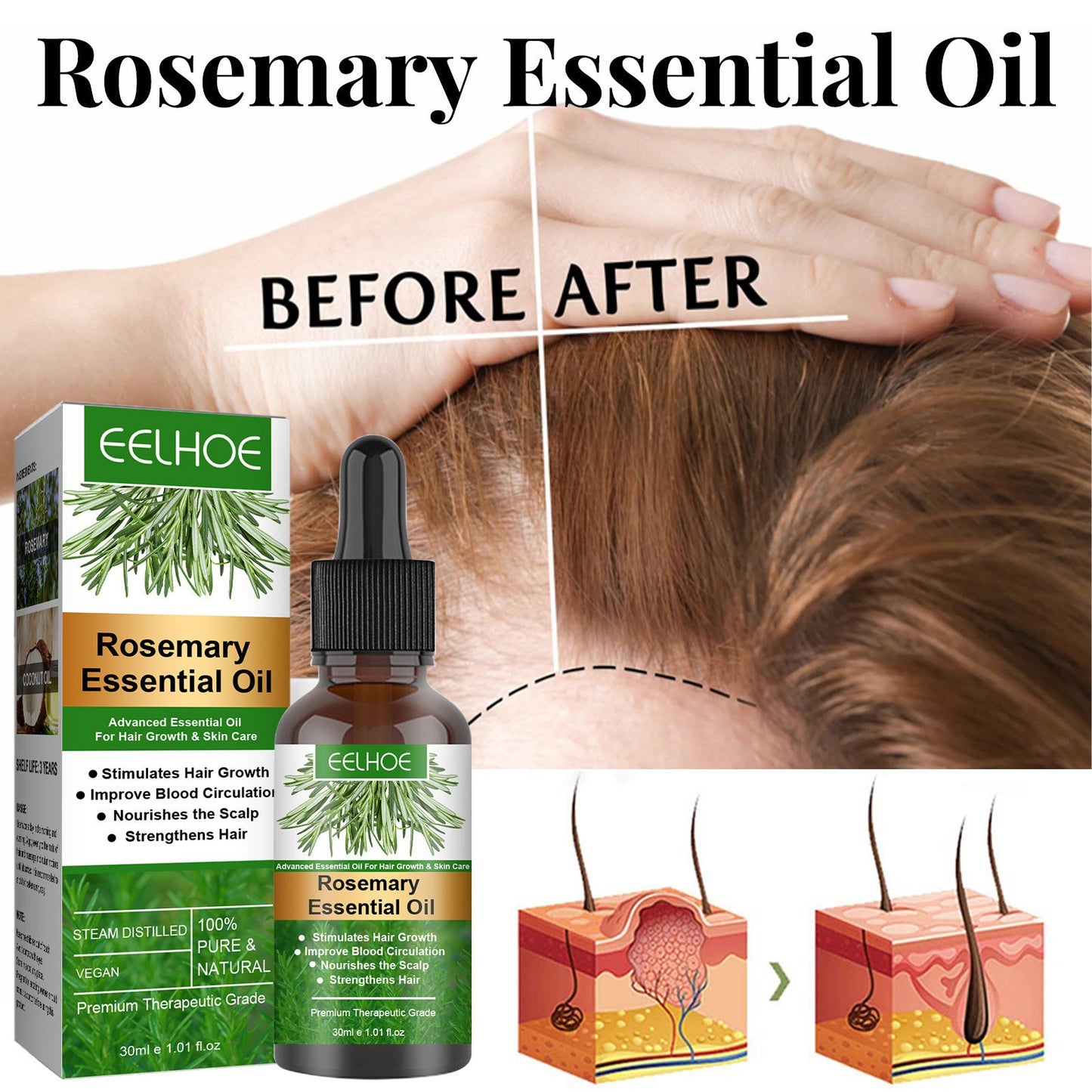 Care Essential Oil Anti-loss Hair Growth Hair Care Nourish Scalp Hair Roots