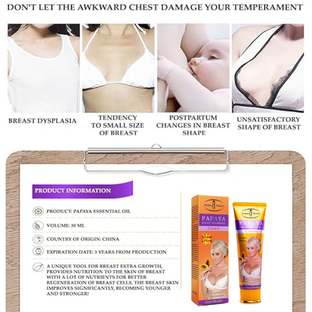 ( Buy 1 Get 1 Free Offer ) Papaya Breast Enlarging Cream 100ml