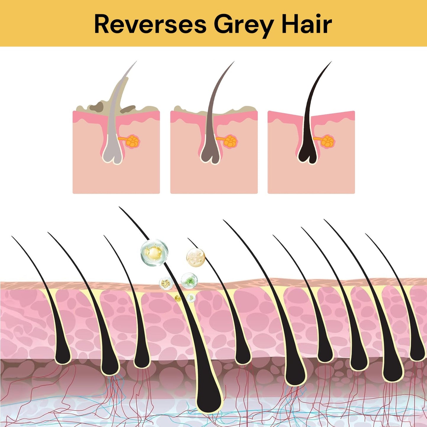 Grey Hair Coverage Shampoo Soap
