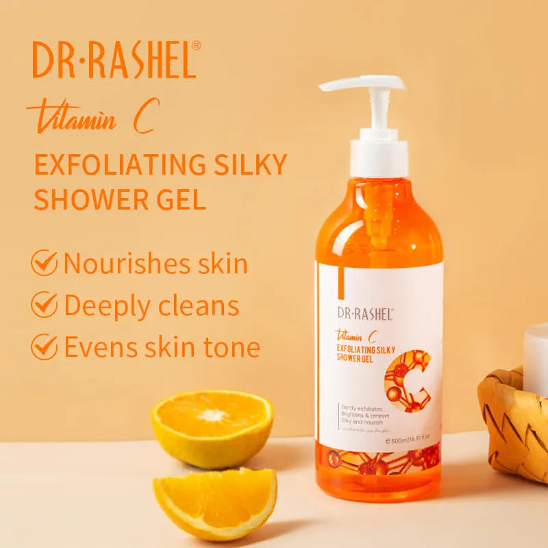 Dr.Rashel Vitamin C Exfoliating Silky Shower Gel - 500ML