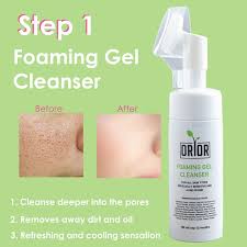 Foaming gel cleanser