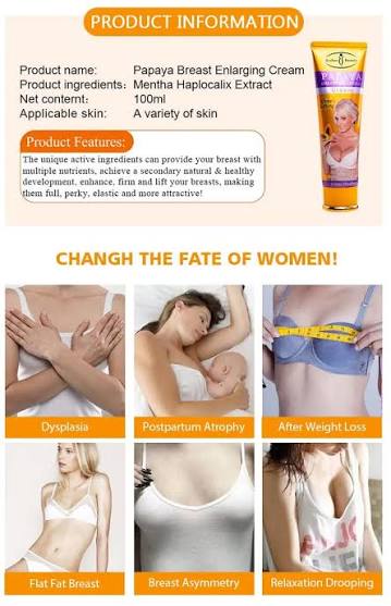 Papaya Breast Enhancer | Lifting Up | Tightening & Shaping Cream