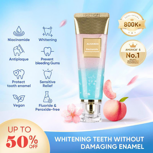 🔥 🔥🔥Only 3 Hours Left! 60% OFF Nicotinamide Whitening Toothpaste 【New Packaging & Powerful Formula Upgrade】