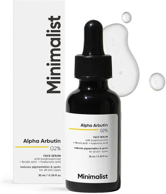 Minimalist Dark Spots Removal Serum With 2% Alpha Arbutin For Hyperpigmentation