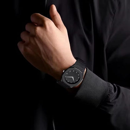 Minimalist Polycarbon Arabic Numerals Black Arabic Watch