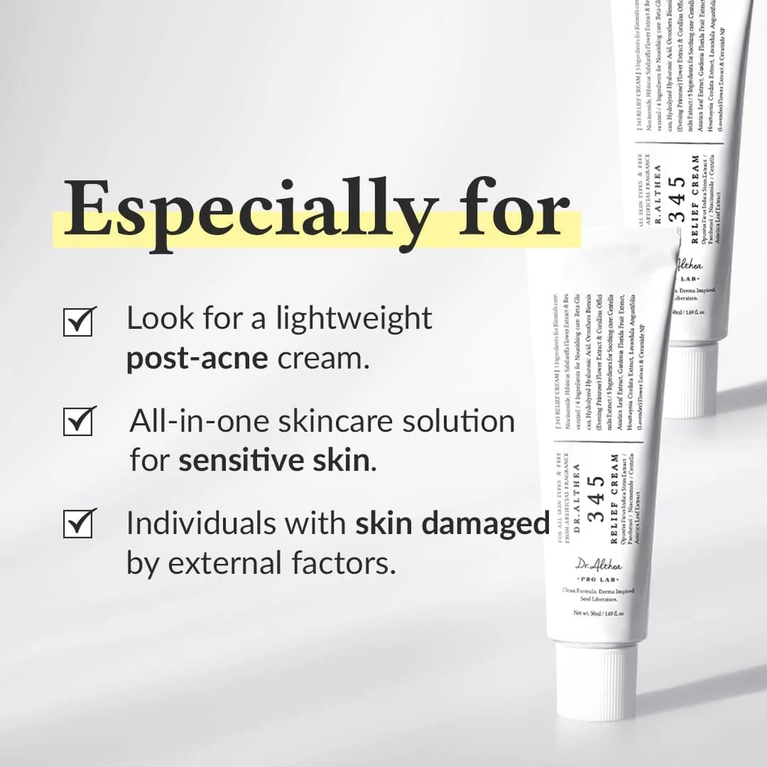 345 Soothing Face Cream - Daily Facial Moisturiser