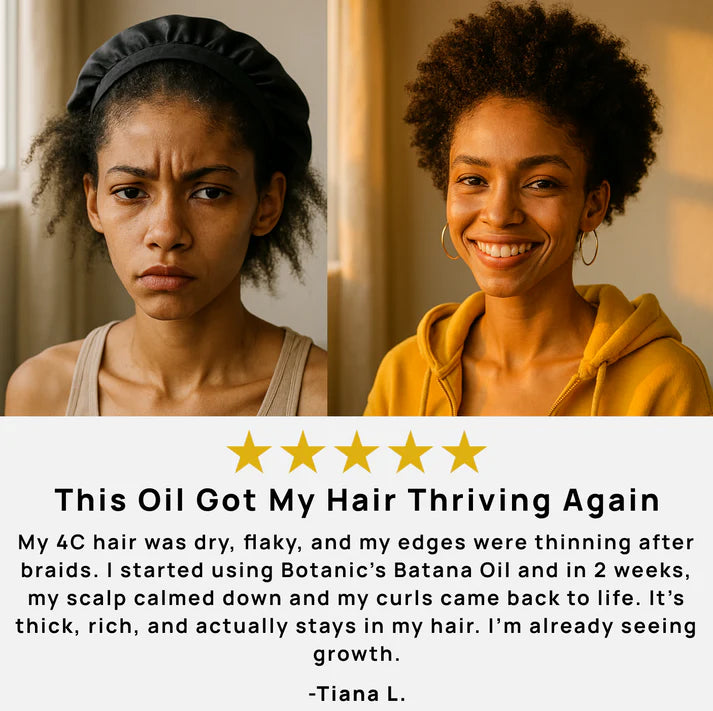 Raw Batana Oil for Hair Growth - 100% Natural Organic Hair Oils for Growth