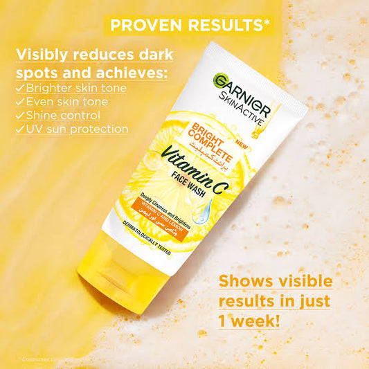 Garnier - skin active bright complete face wash