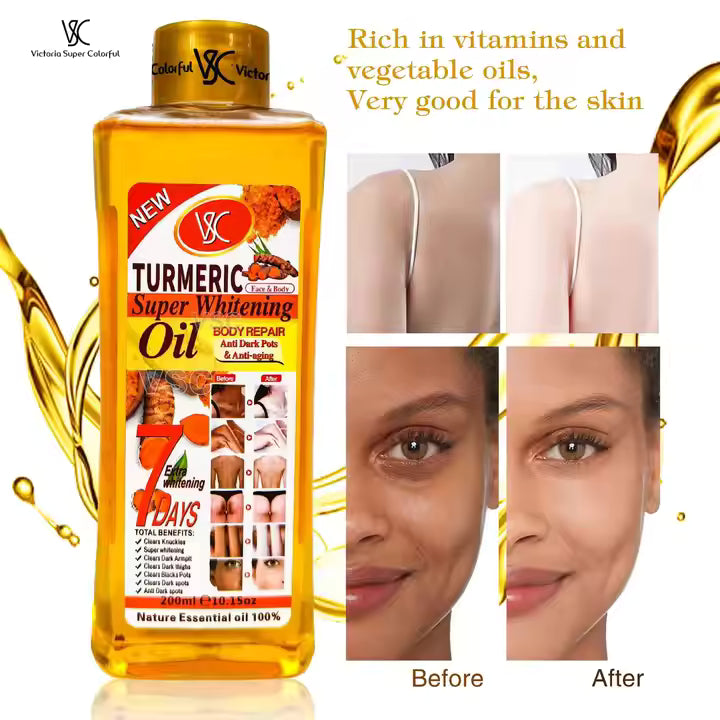 Turmeric Super Whitening OIl For Skin Glow Repair: Essential Oil (1000ml)
