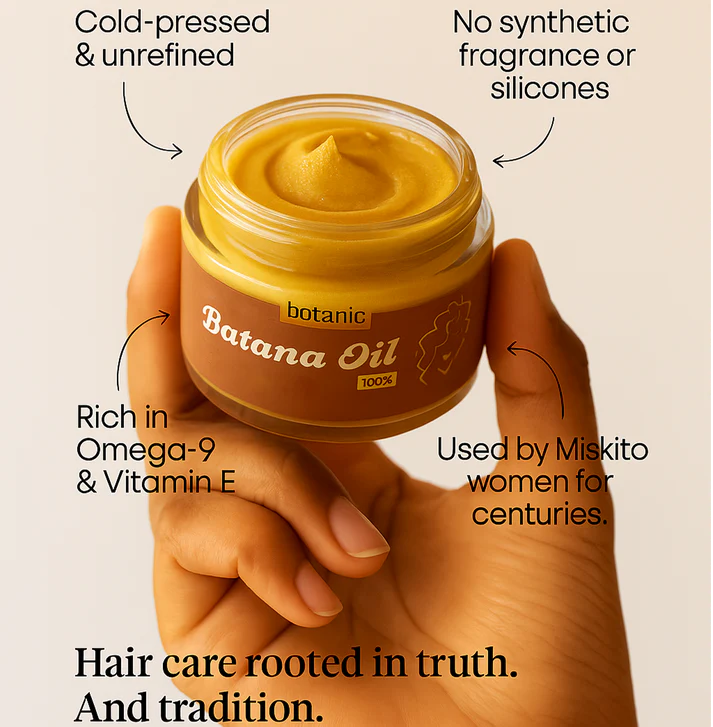Raw Batana Oil for Hair Growth - 100% Natural Organic Hair Oils for Growth